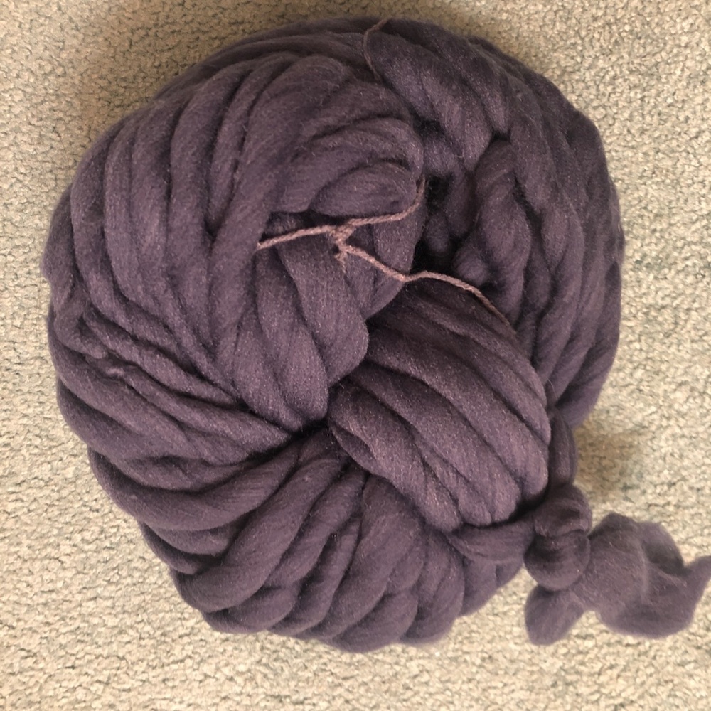 Chunky wool yarn, gray, 250G